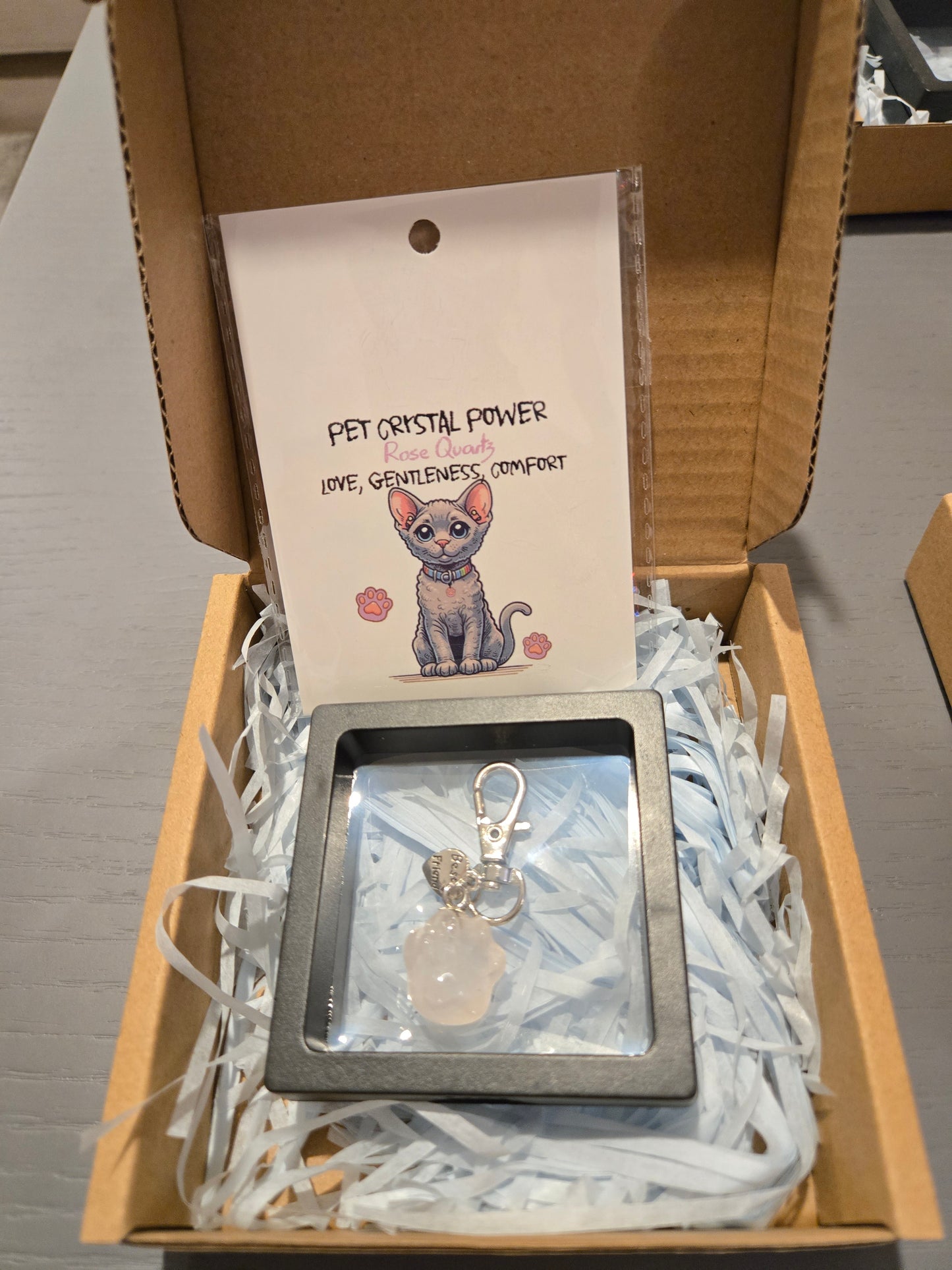Crystal Cat Paw Pendant