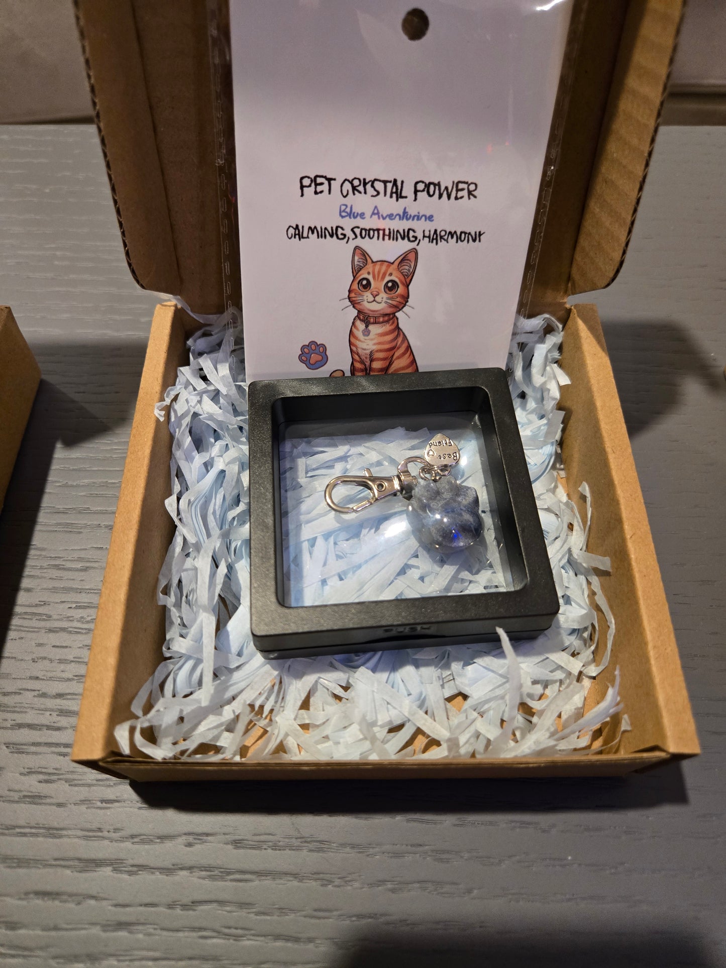 Crystal Cat Paw Pendant