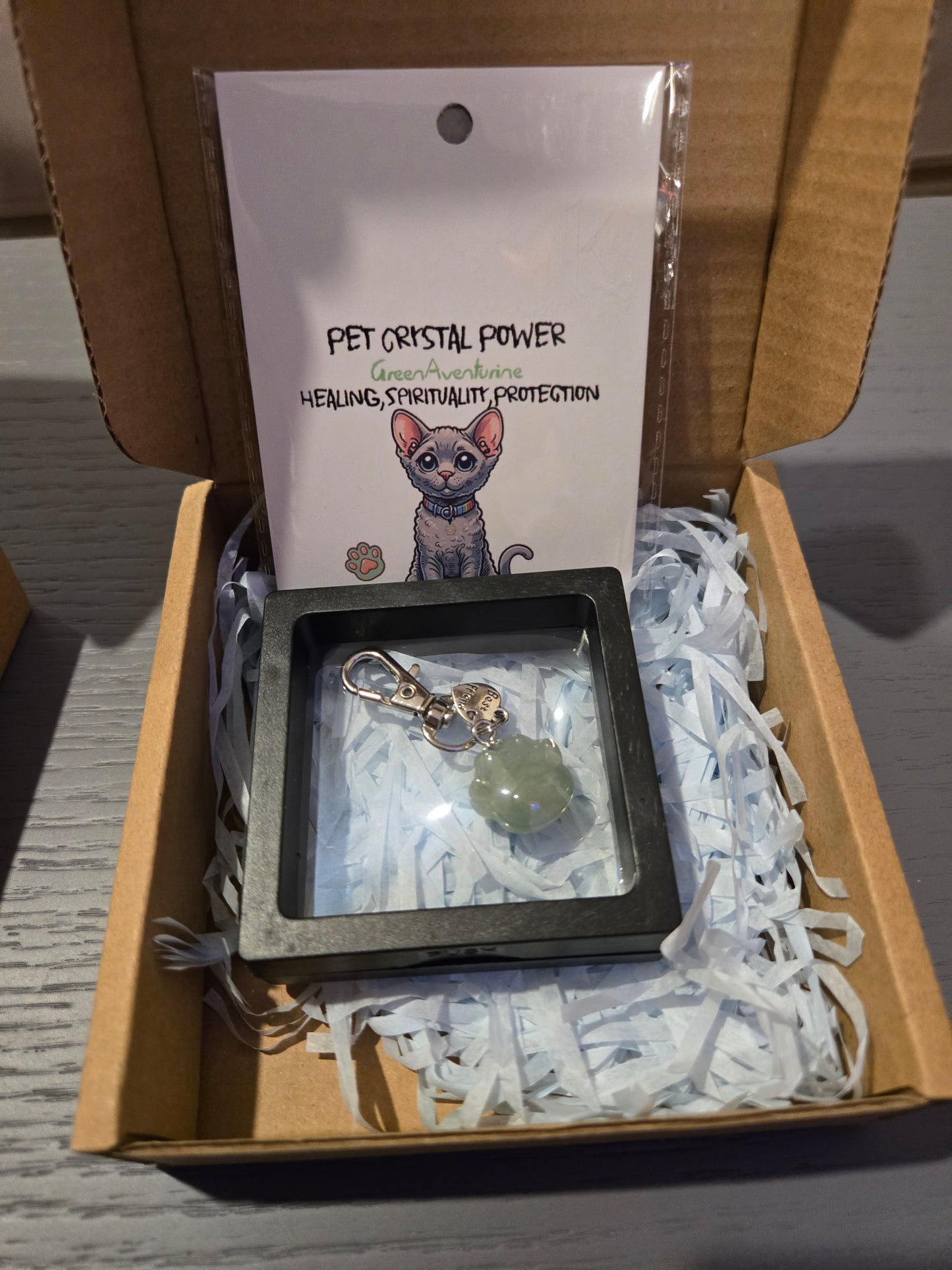 Crystal Cat Paw Pendant