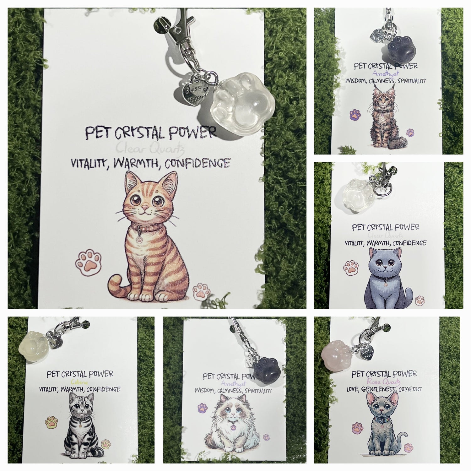 Charming Cat Charms: Unique Style & Energy for Your Feline!