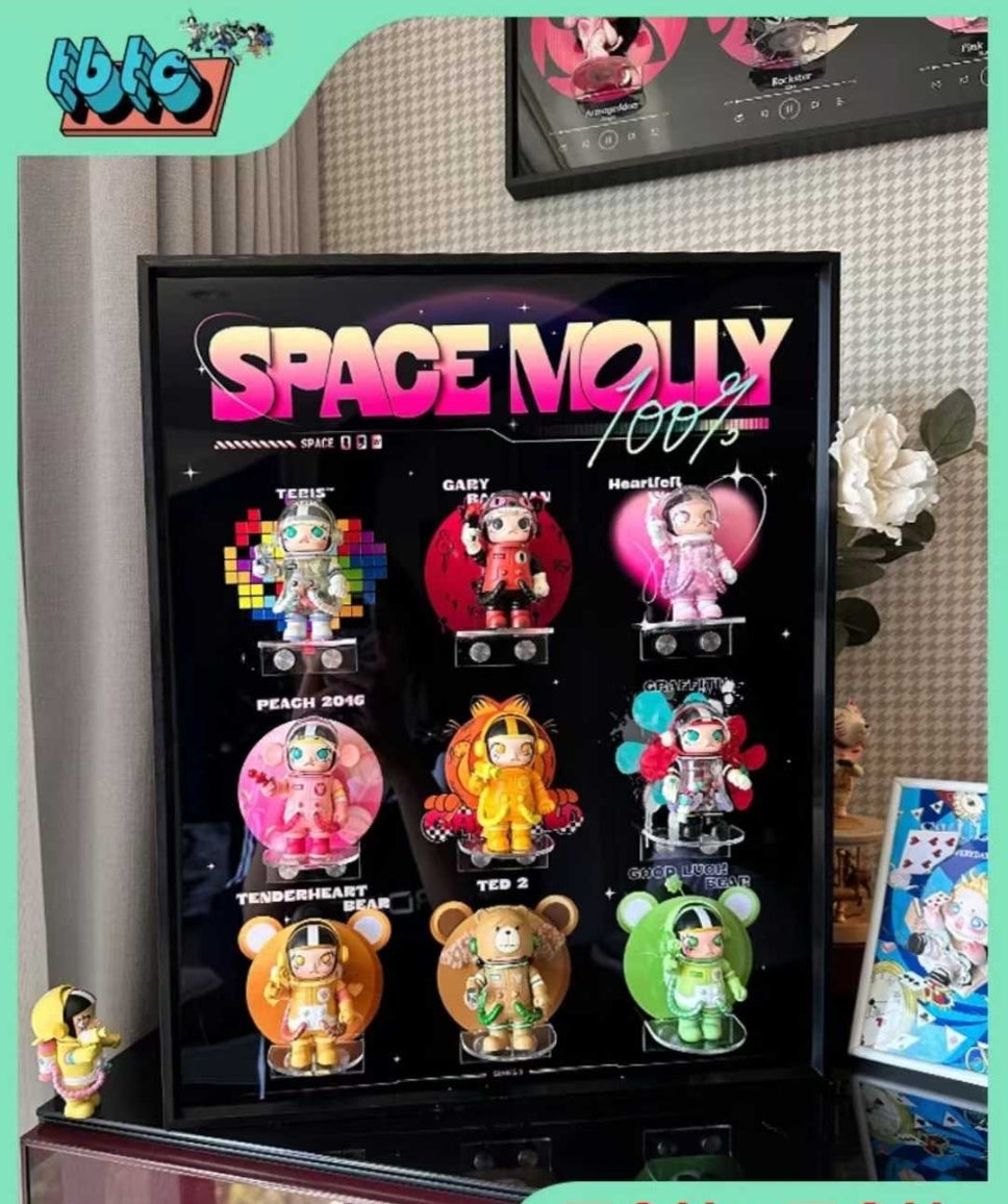 The Ultimate Little Space Toy Collection: 9 Pieces + Space-Themed Display Backboard!
